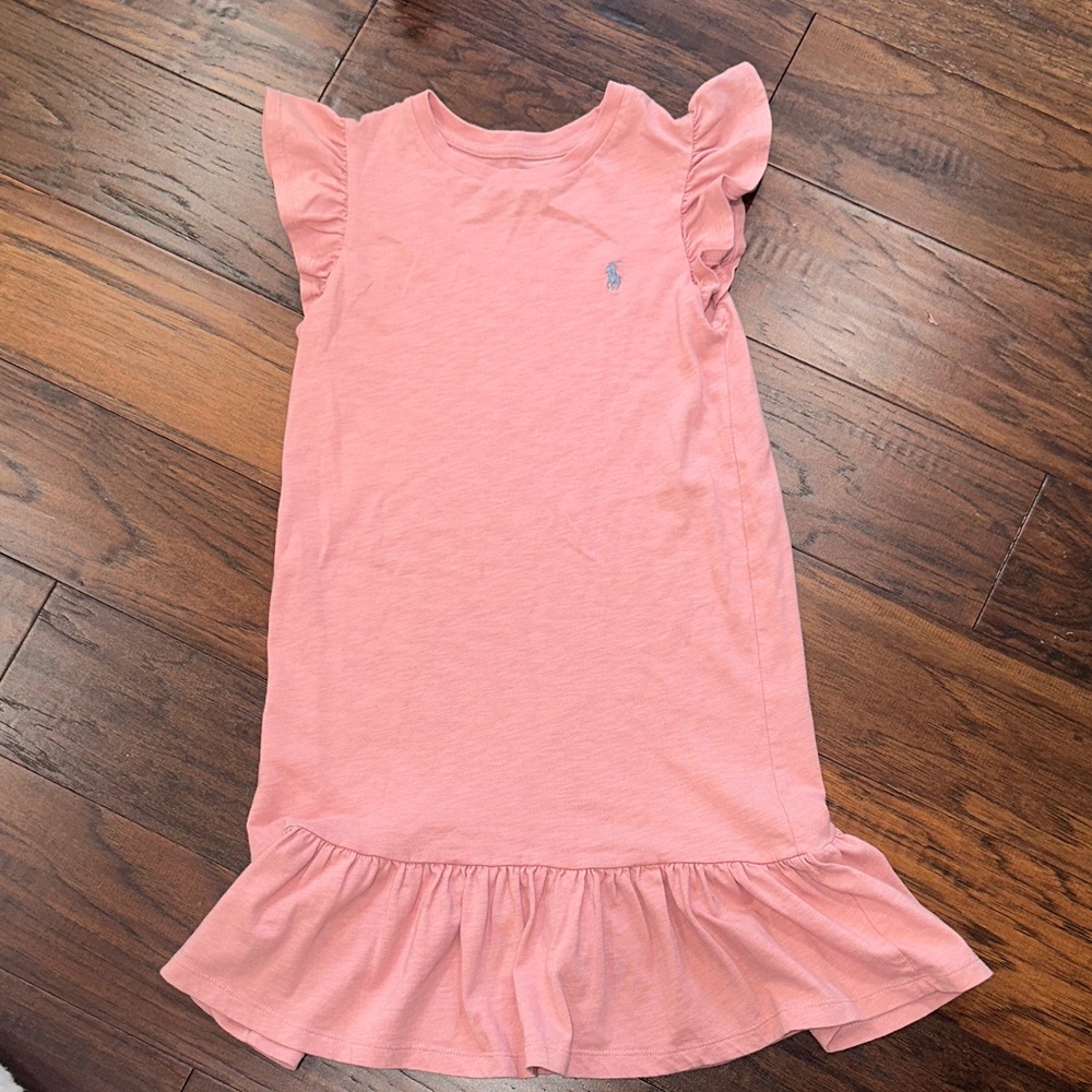 Polo Ralph Lauren Pink Ruffle Sleeve Dress